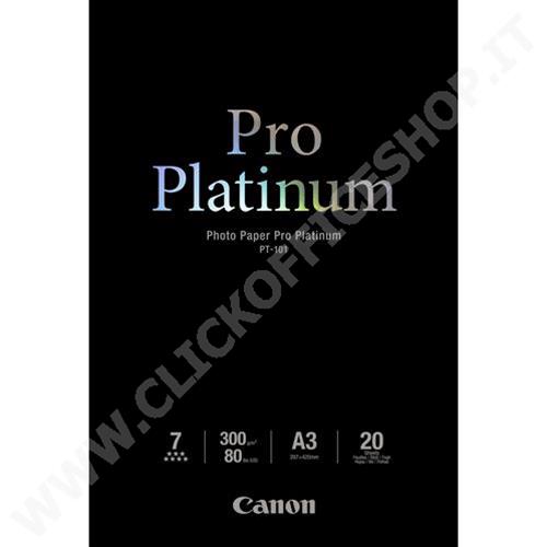 CARTA FOTOGRAFICA CANON PRO PLATINUM PT-101 A3 20 FOGLI 300G/M2 2768B017