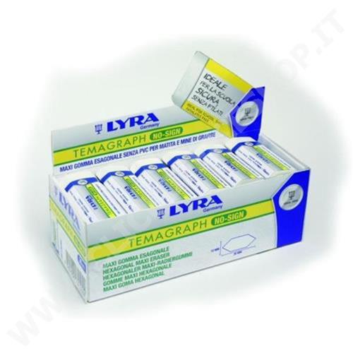 CF30 GOMMA PER CANCELLARE LYRA ESAGONALE TEMAGRAPH NO-SIGN L7427001