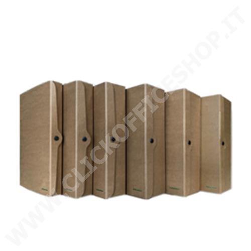 SCATOLE ARCHIVIAZIONE CON BOTTONE STARLINE 15 CM AVANA