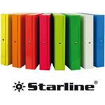 SCATOLE ARCHIVIAZIONE CON BOTTONE STARLINE GLOSSY 10 CM AZZURRO