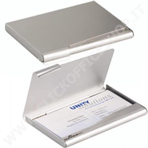 PORTABIGLIETTI DA VISITA DURABLE PORTA BIGLIETTI VISITA IN ALLUMINIO  BUSINESS CARD BOX 2415-23