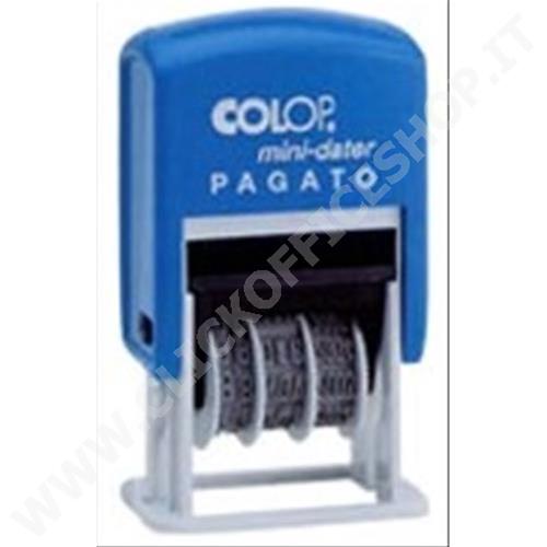 COLOP TIMBRO DATARIO + PAGATO S160/L1 AUTOINCHIOSTRANTE COLOP S160/L1