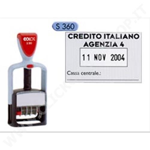 COLOP TIMBRO DATARIO PERSONALIZZABILE S360 30X45MM COLOP S360