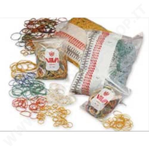 ELASTICI VIVA ELASTICO GOMMA BARATTOLO 100GR MISURE ASSORTITE C101