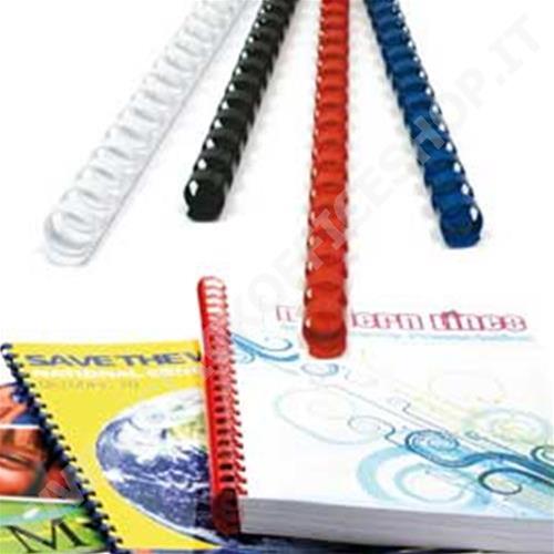 TITANIUM 50 DORSI PLASTICI 21 ANELLI 44MM ROSSO TITANIUM PB444-03T