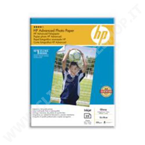 CARTA FOTOGRAFICA HP Q8696A (25 FOGLI) 250GR 13X18 SENZA BORDI - ORIGINALE