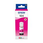 CARTUCCIA EPSON 104, FLACONE MAGENTA DA 65ML C13T00P340