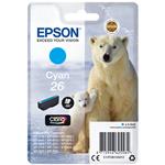 CARTUCCIA EPSON C13T26124012 ORSO POLARE 26 (300PG) CIANO - ORIGINALE