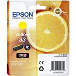 CARTUCCIA EPSON C13T33444012 ARANCIA 33 (300PG) GIALLO - ORIGINALE