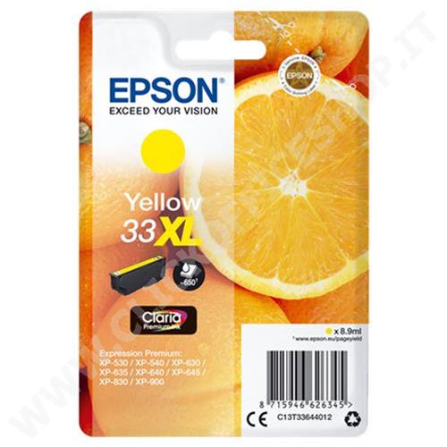 CARTUCCIA EPSON C13T33644012 ARANCIA 33XL (650PG) GIALLO - ORIGINALE