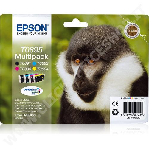 MULTIPACK EPSON C13T08954020 (250 PAGINE) B/C/M/Y - ORIGINALE