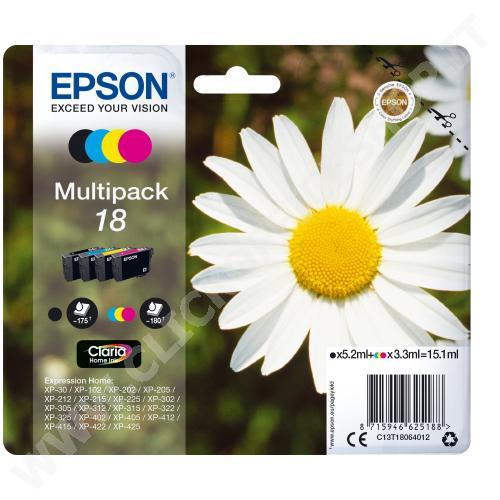 CARTUCCIA EPSON 18 C13T18064022 B/C/M/Y - ORIGINALE