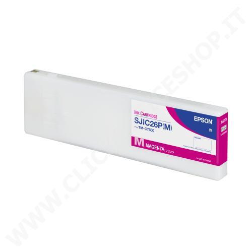 CARTUCCIA EPSON C33S020620 SJIC26P MAGENTA ORIGINALE