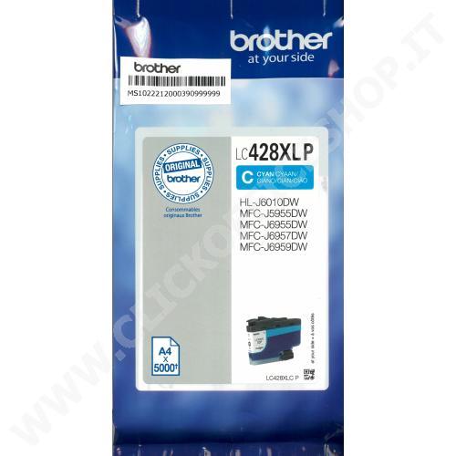 CARTUCCIA BROTHER LC-428XLC (5.000 PG) CIANO - ORIGINALE