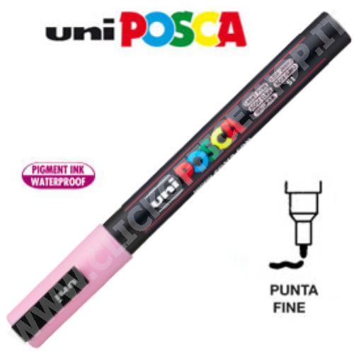 UNIPOSCA PENNARELLO A BASE D'ACQUA PUNTA FINE PC-3M ROSA
