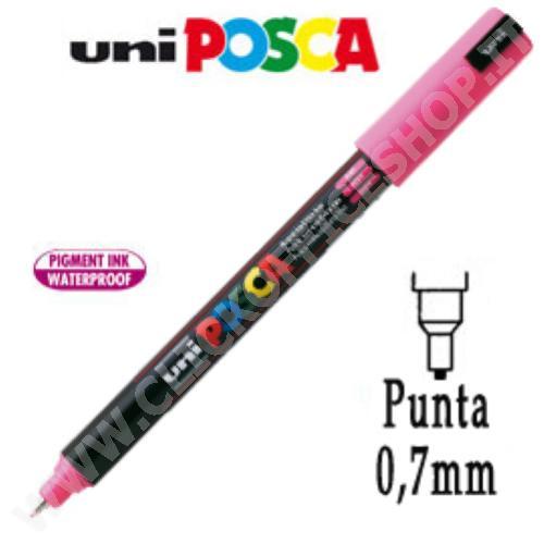 UNIPOSCA PENNARELLO A BASE D'ACQUA PUNTA ULTRA FINE M PC1MR ROSA