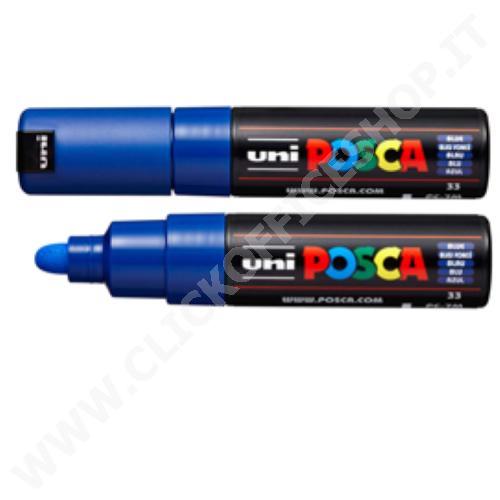 UNIPOSCA PENNARELLO A BASE D'ACQUA PUNTA TONDA PC-7M BLU
