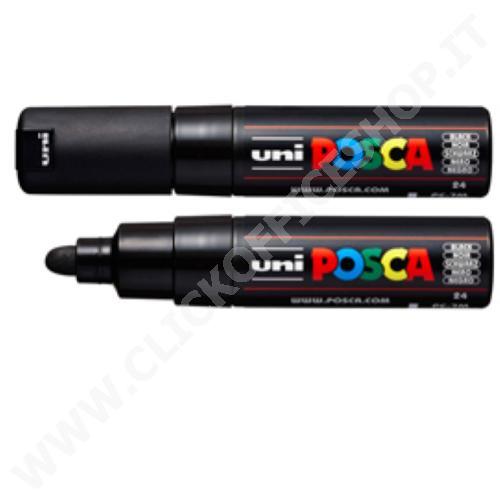 UNIPOSCA PENNARELLO A BASE D'ACQUA PUNTA TONDA PC-7M NERO