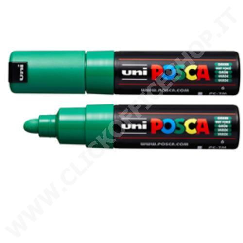 UNIPOSCA PENNARELLO A BASE D'ACQUA PUNTA TONDA PC-7M VERDE