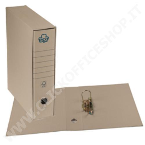 CF12 BREFIOCART REGISTRATORE ECO NEW GRIGIO DORSO 8CM F.TO PROTOCOLLO
