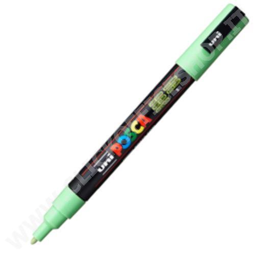 UNIPOSCA PENNARELLO A BASE D'ACQUA PUNTA FINE PC-3M VERDE CHIARO