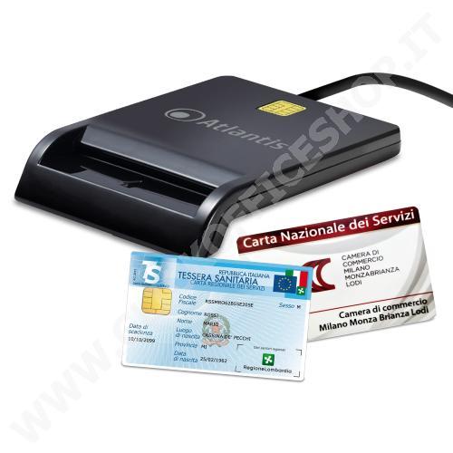 LETTORE CARD CNS CRS PER FIRMA DIGITALE - USB