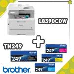 STAMPANTE BROTHER MFC-L8390CDW MULTIFUNZIONE + 4 TONER TN-249 - ORIGINALE
