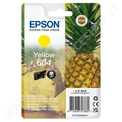 CARTUCCIA EPSON 604 C13T10G44010 ANANAS (130 PG) GIALLO - ORIGINALE