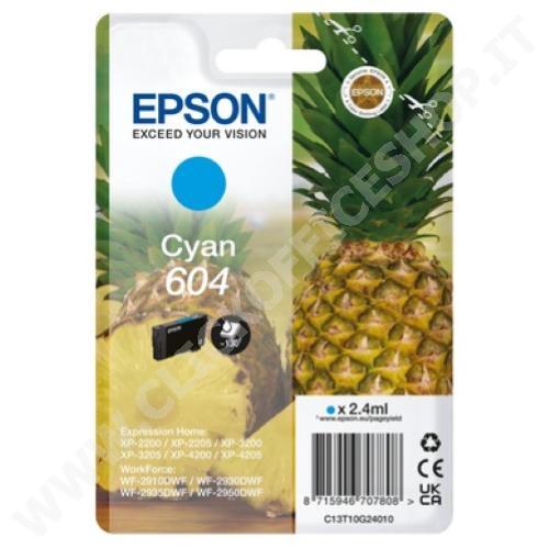 CARTUCCIA EPSON 604 C13T10G24010 ANANAS (130 PG) CIANO - ORIGINALE