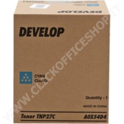 TONER DEVELOP TNP-27C A0X54D4 CIANO ORIGINALE 