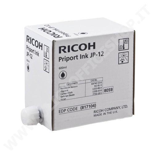 INCHIOSTRO KIT RICOH 817104, 817109, 817147, CPI7BLK, PINKJP1210 NERO (660CC)