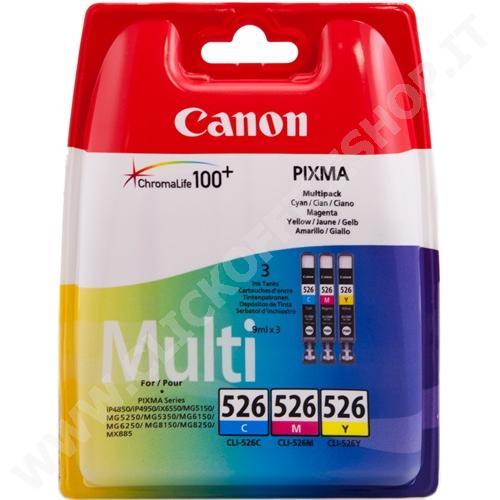 CARTUCCIA CANON CLI-526 C/M/Y MULTIPACK CANCLI526MP