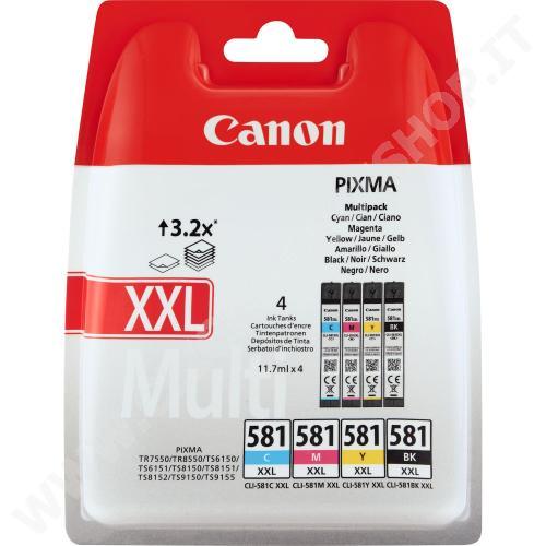 CARTUCCIA CANON CLI-581 XXL BK/C/M/Y