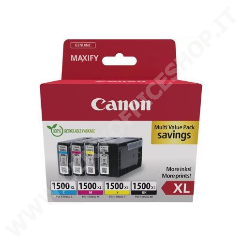 CARTUCCIA CANON MULTIPACK PGI-1500XL BK/C/M/Y CANPGI1500XLMU