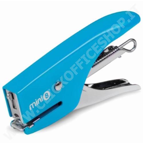 CUCITRICE A PINZA ITERNET MINI FLUO 8 AZZURRO 6/4