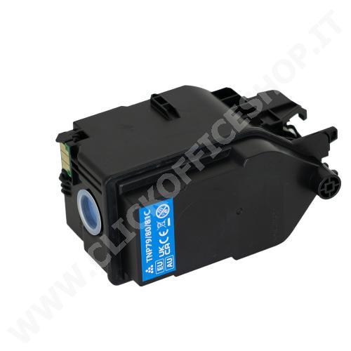 TONER KONICA MINOLTA DEVELOP TNP-79C TNP-80C TNP-81C AAJW450 (9.000 PG) CIANO COMPATIBILE