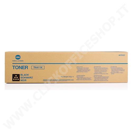 TONER KONICA MINOLTA TN411K A070151 NERO ORIGINALE  