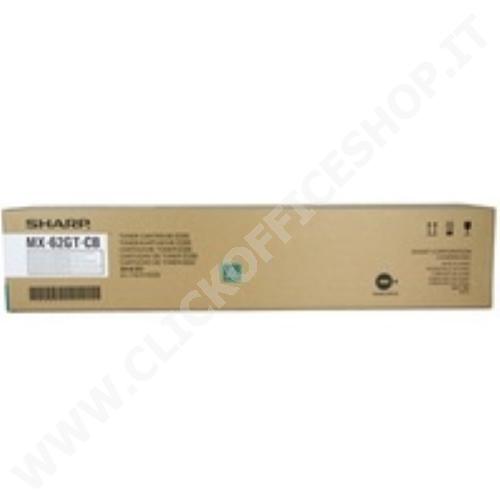 TONER SHARP MX-62GTCA MX-62GTCB (40.000PG) CIANO ORIGINALE 
