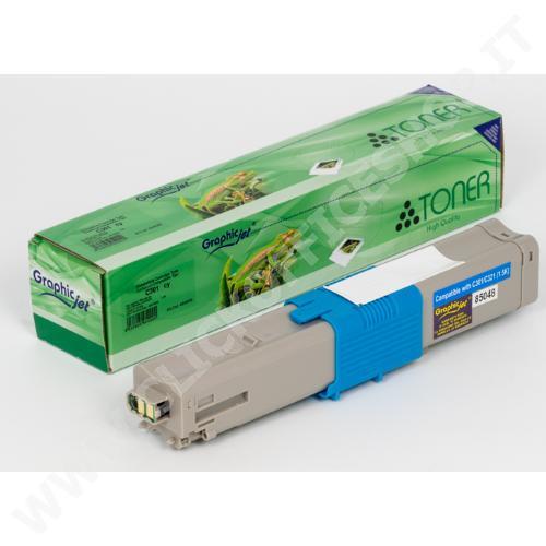 TONER OKI 44973535 (1.500PG) CIANO - RIGENERATO ALTA QUALITA'