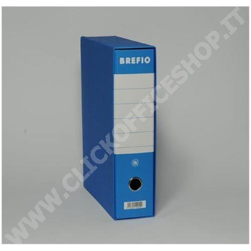 CF12 REGISTRATORI ARCHIVIO DORSO 8CM PROTOCOLLO BLU BREFIO