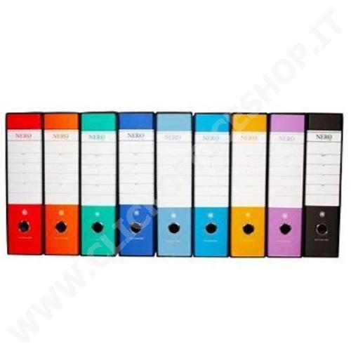 CF12 REGISTRATORI ARCHIVIO DORSO 8CM COMMERCIALE VERDE NERO&