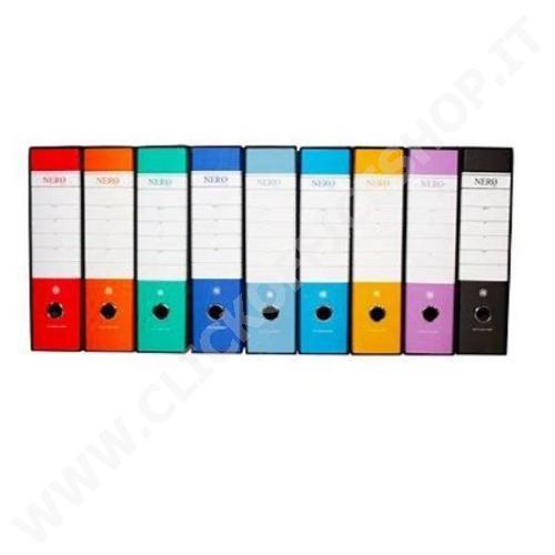 CF12 REGISTRATORI ARCHIVIO DORSO 8CM PROTOCOLLO BLU NERO&