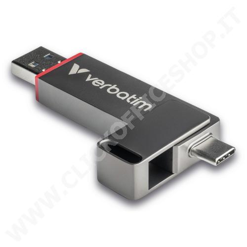 VERBATIM USB DUAL 512GB USB 3.2+USB C