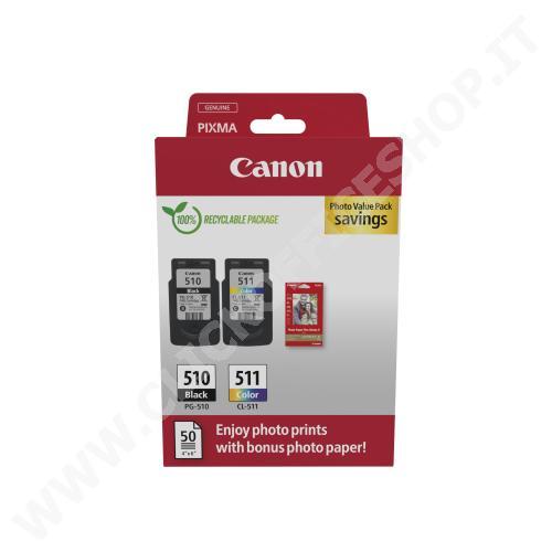 CARTUCCIA CANON PG-510/CL-511+Conf. Fogli