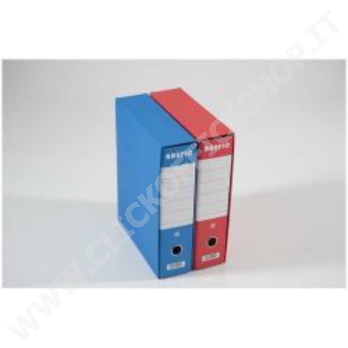 CF12 REGISTRATORI ARCHIVIO DORSO 8CM PROTOCOLLO BLU BREFIO