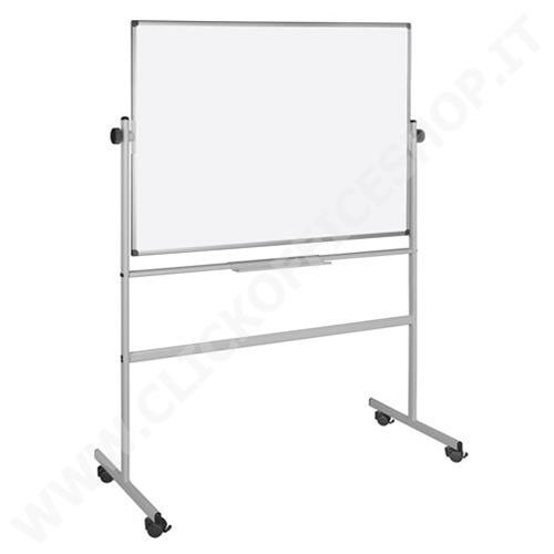 Lavagna Magnetica Planning Bi-Office 120x90 Cm - Superficie Acciaio Laccato Con Linee, Telaio Alluminio
