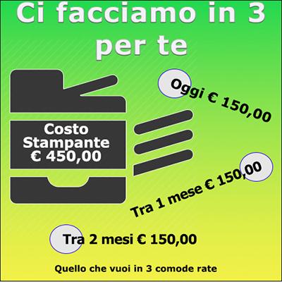 acquista in 3 rate 