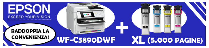 Epson C5890DWF + 4 Cartucce XL