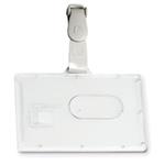 PORTABADGE FELLOWES RIGIDO POCKET L460 53X85MM C/CLIP IN PLASTICA L460