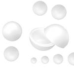 CARTONAGE DIDATTICO RI.PLAST SFERA IN POLISTIROLO ESPANSO DIAMETRO 40MM RI.PLAST 518160GRADI